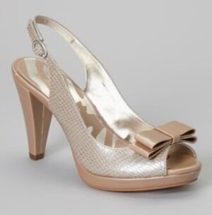 Anne Klein Europa Nude Slingback Heels